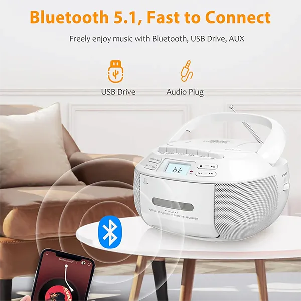 CiDPlay Portable CD Cassette