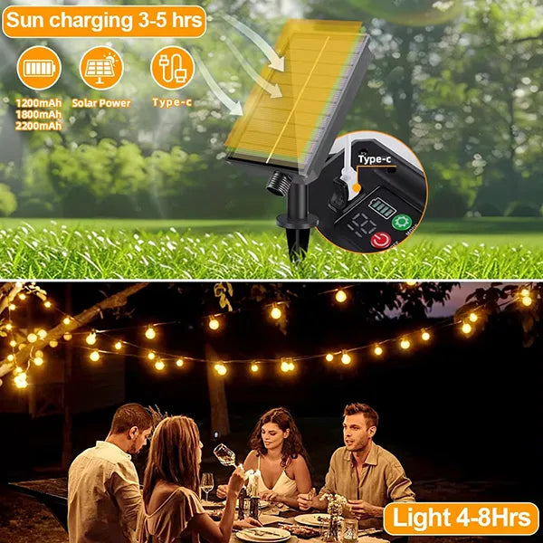 TiLights Outdoor Solar String Lights AU