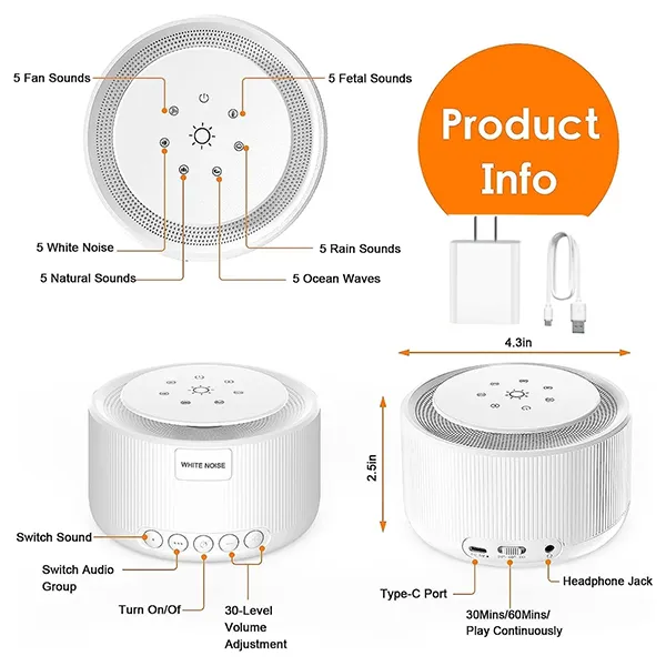 AMakvia White Noise Machine