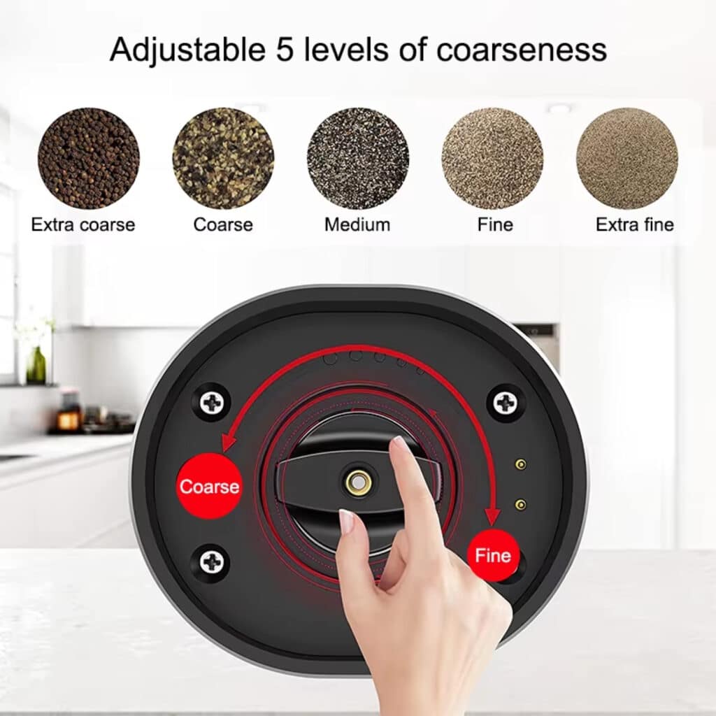 Kivoroa Automatic Salt And Pepper Grinders