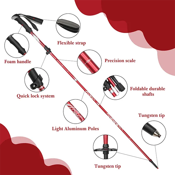 Kolamia Collapsible Hiking Poles