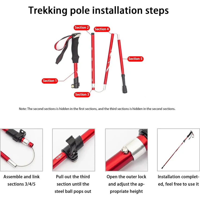 Kolamia Collapsible Hiking Poles
