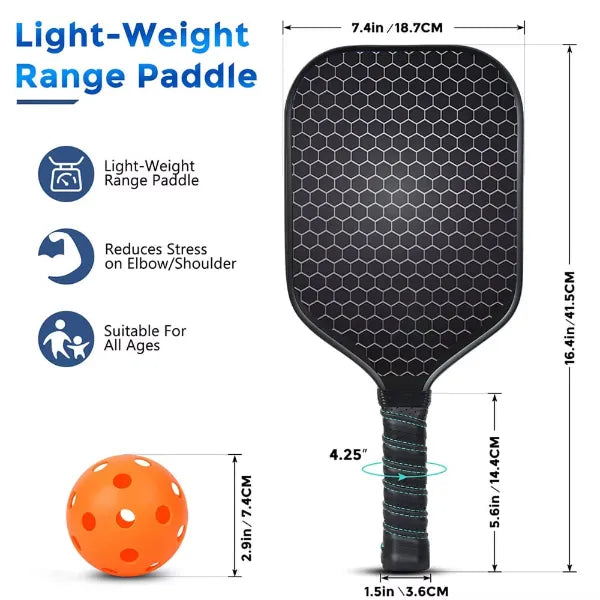 LooLa P3 Pickleball Paddles for Intermediate Players US03