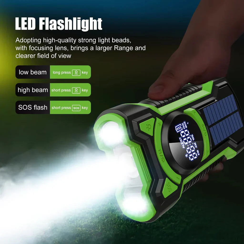 DalyRad Hand Crank Flashlight Radio US3
