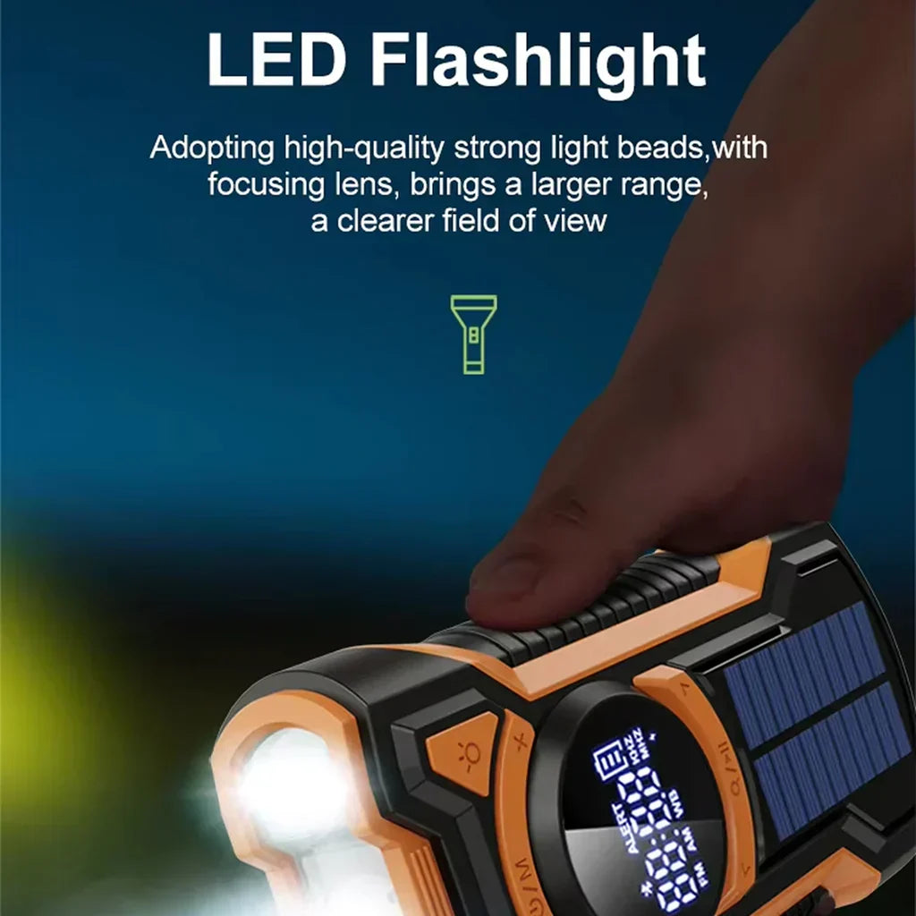 DalyRad Hand Crank Flashlight Radio US3