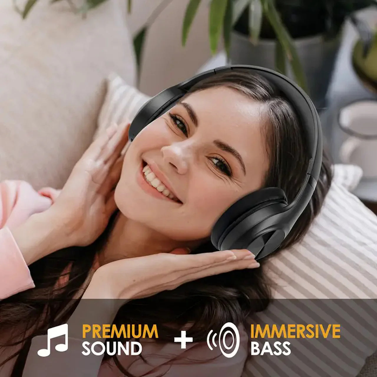 LioBeat Over Ear Noise Cancelling Headphones