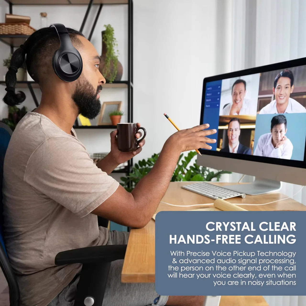 LioBeat Over Ear Noise Cancelling Headphones