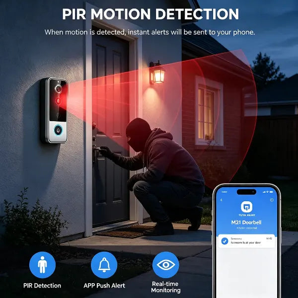 BellVid Subscription Free Video Doorbell US03