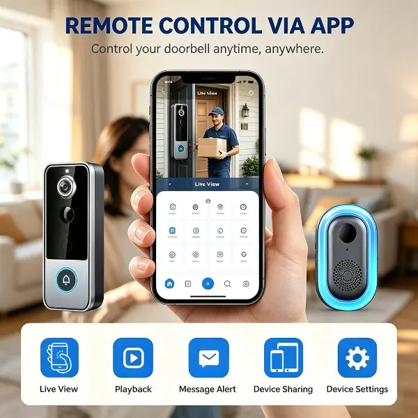 BellVid Subscription Free Video Doorbell US03